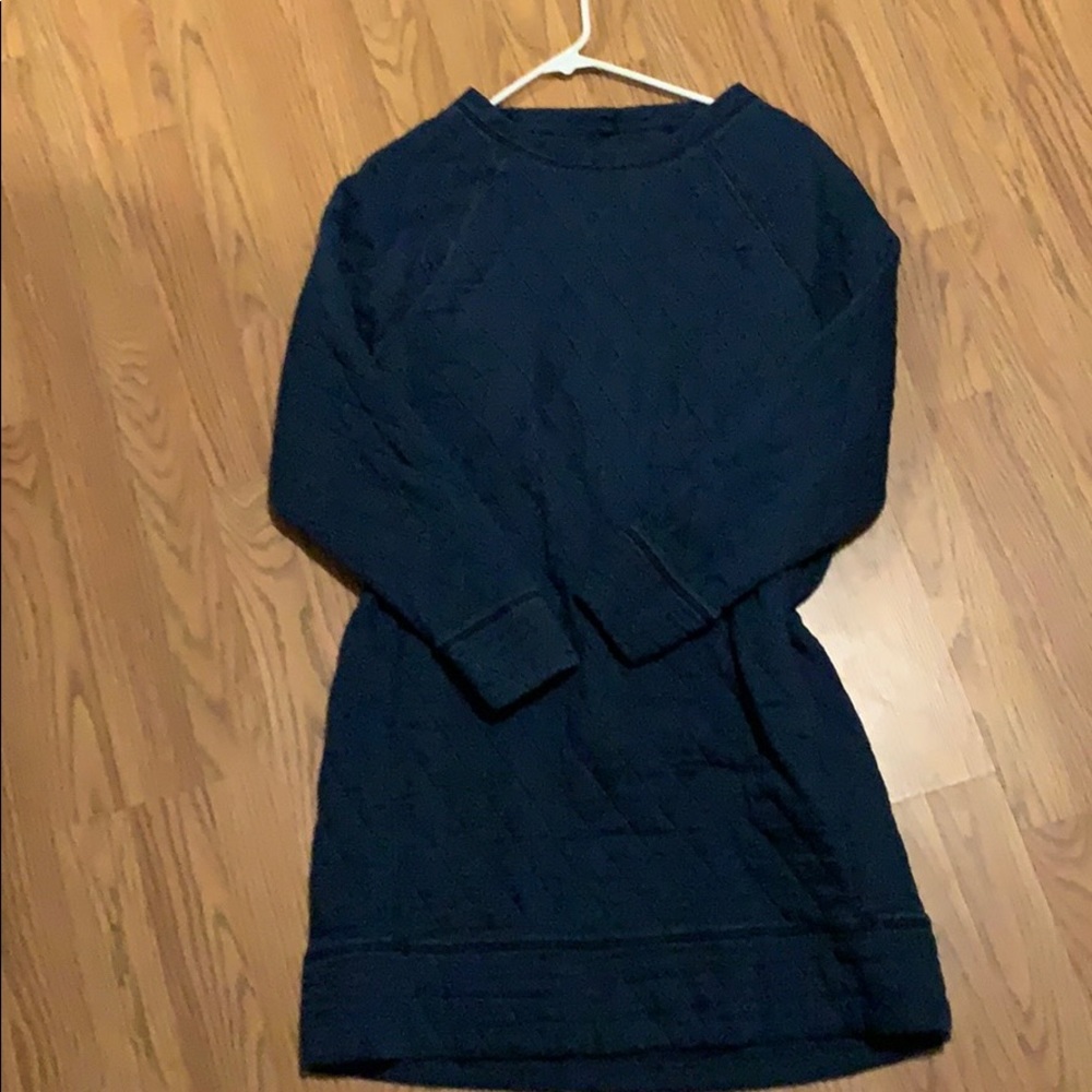 NWT Lou & Grey Blue Long Sleeve Quilted Dress
